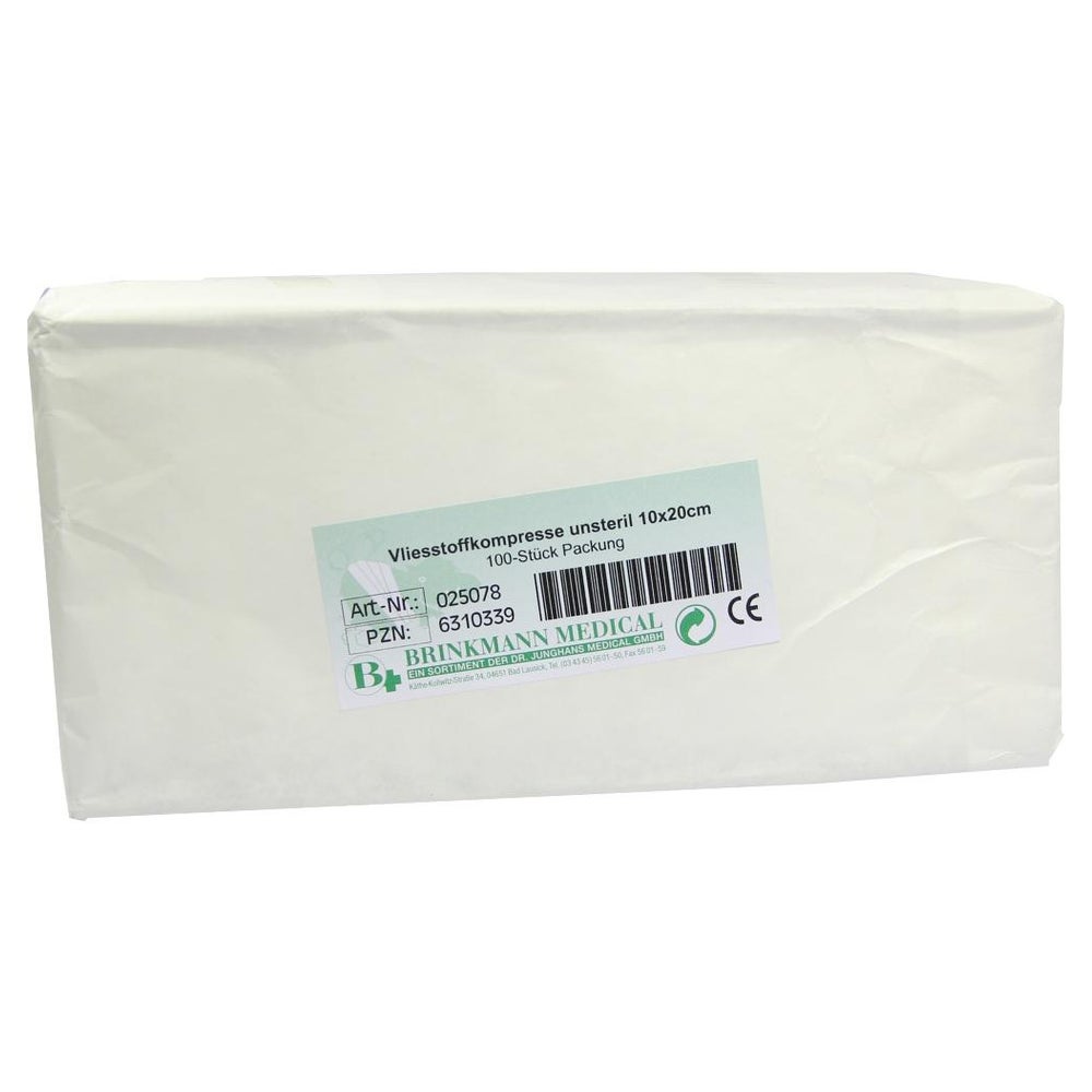 Vliesstoff-kompressen Unsteril 10x20 cm 100 St