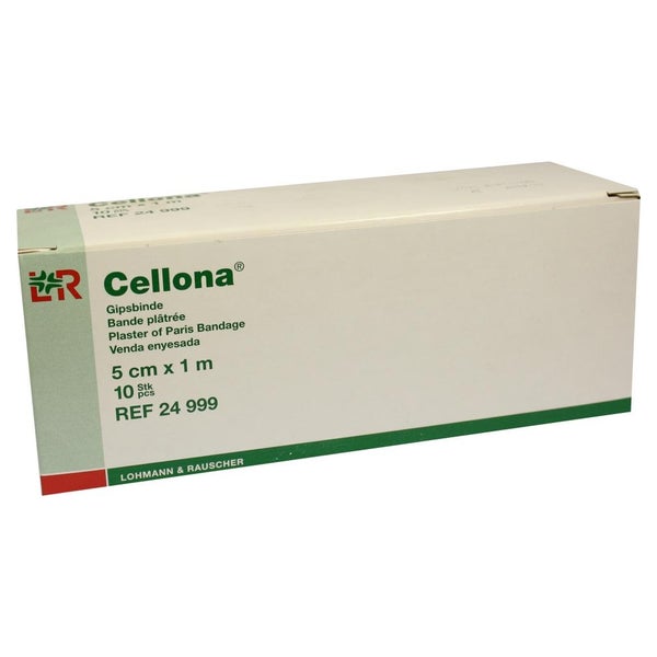 Lohmann Rauscher Cellona Gipsbinde 2 x 5 Stück - 5 cm x 1 m 2X5 St