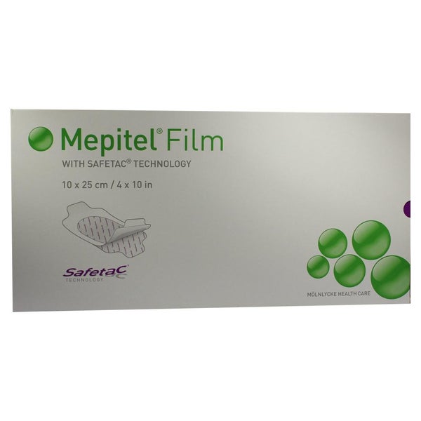 Mepitel Film Folienverband 10x25 cm 10 St