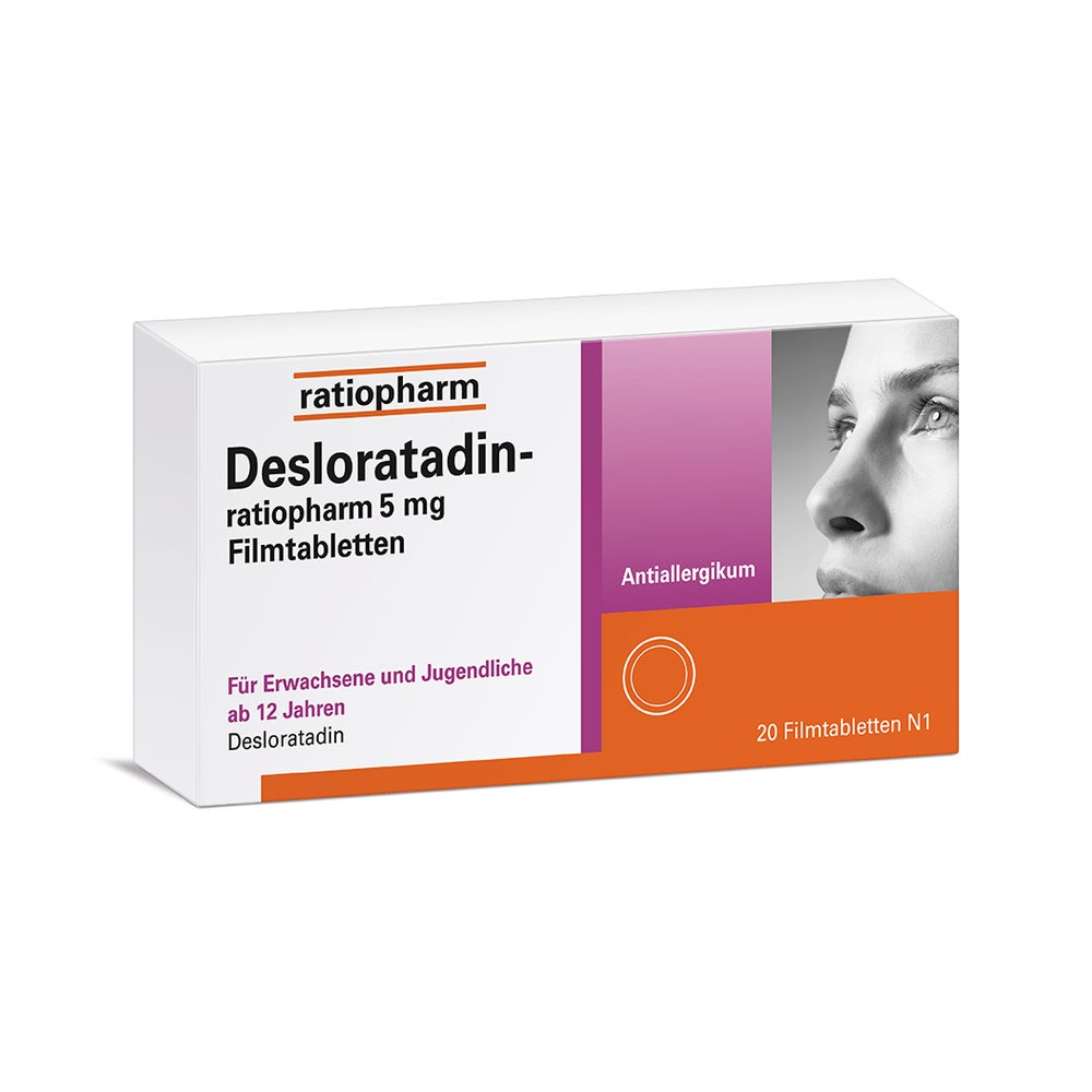 Desloratadin-ratiopharm 5 mg Filmtabletten 20 St