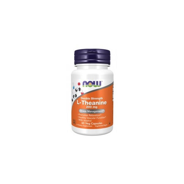 Doppelt starkes L-Theanin 200 mg, vegetarische Kapseln 60 St