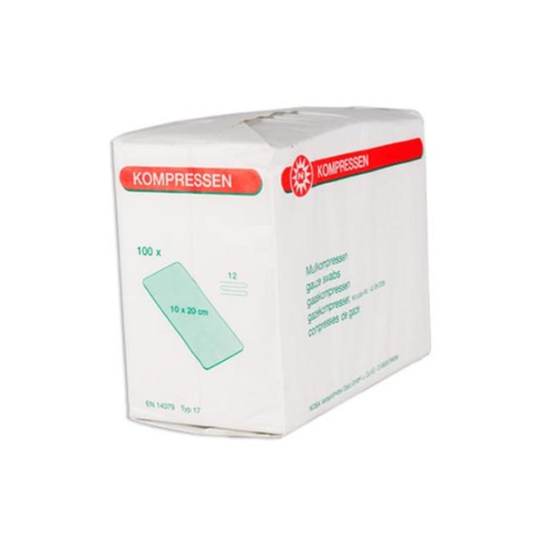 NOBA Mullkompressen unsteril 12- lagig 100 Stück - 10 x 20 cm 100 St
