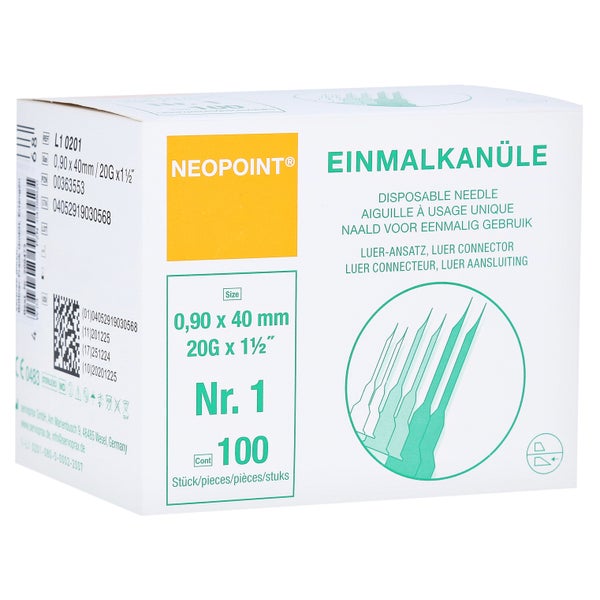 Kanülen Neopoint 1 0,90x40 100 St