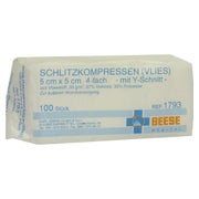 Schlitzkompressen Vlies 5x5 cm unsteril 100 St