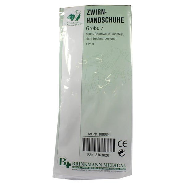 Handschuhe Zwirn BW Gr.7 weiß 2 St