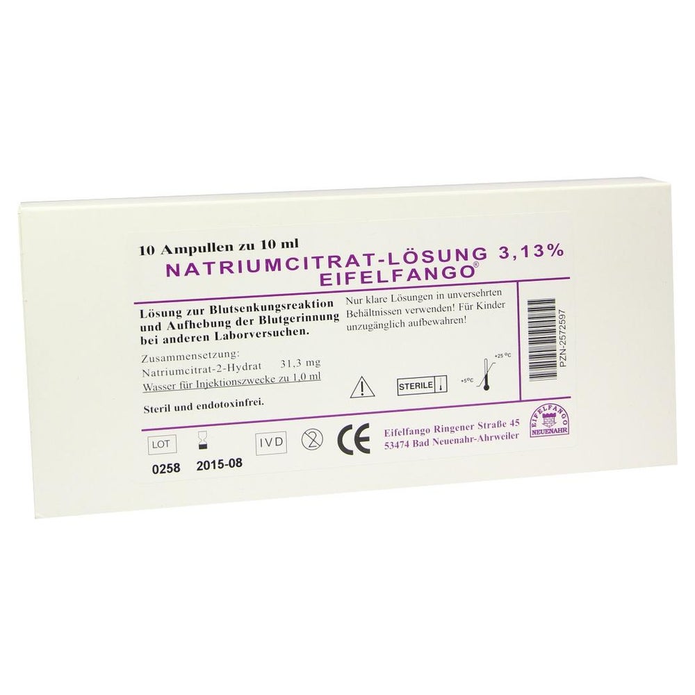 Natrium Citricum 3,13% Ampullen 10X10 ml