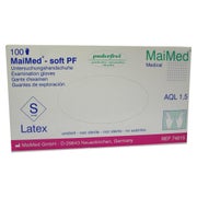 MaiMed soft PF Latex Handschuhe puderfrei - S 100 St