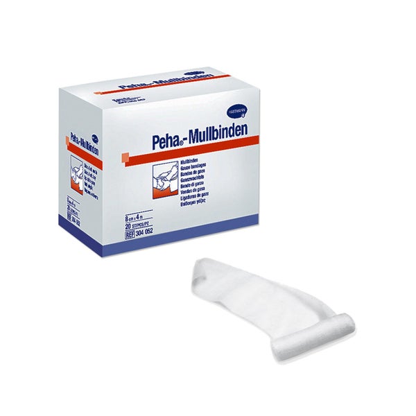 Hartmann Peha Mullbinden Fixierbinde 20 Stück - 4 m x 8 cm 20 St