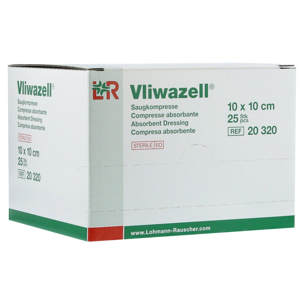 Vliwazell Saugkompressen Steril 10x10 cm 25 St