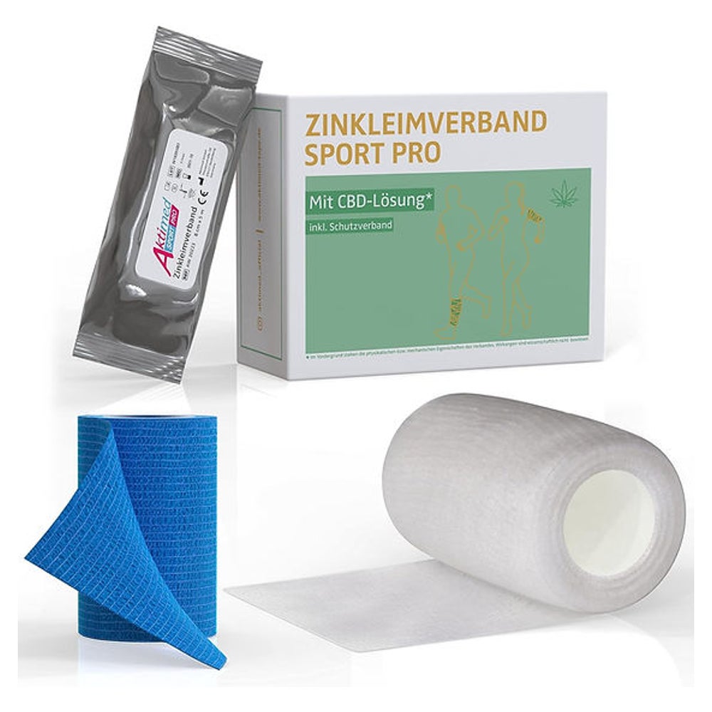 WRAP SPORT PRO Zinkleimverband mit CBD 1 St