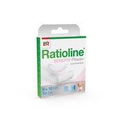Ratioline Sensitive Wundschnellverband 8 cm x 1 m 1 St