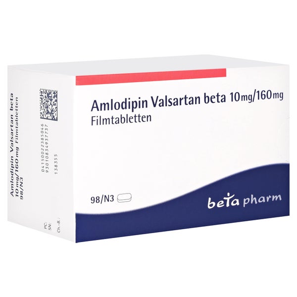 AMLODIPIN Valsartan beta 10 mg/160 mg 98 St