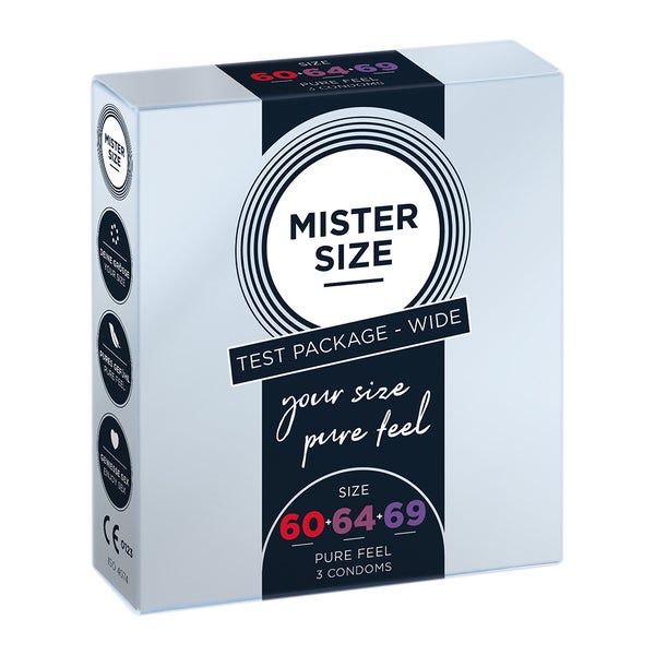 Mister Size «Wide (60-64-69)» Anprobierpackung - Maßkondome (3 Kondome) 3 St