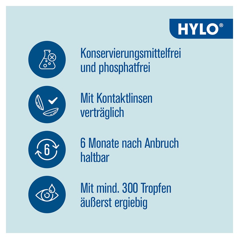 Hylo Gel Augentropfen 2X10 ml