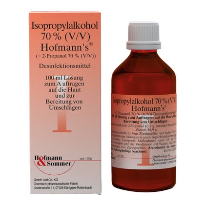 Isopropylalkohol 70% Hofmann's, 500 ml Lösung