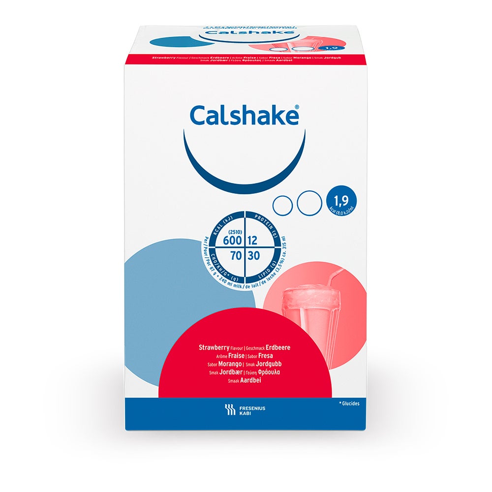 Calshake Erdbeere Beutel Pulver 7X87 g