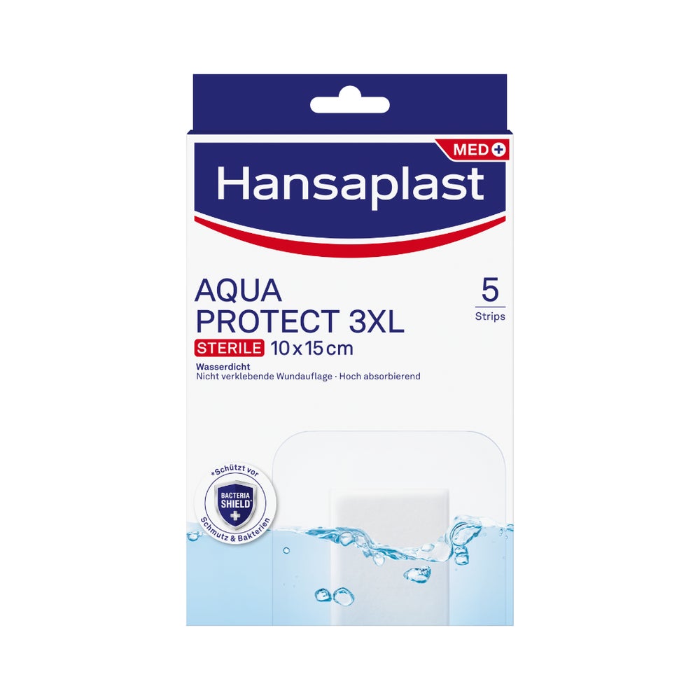 Hansaplast Aqua Protect Wundverb.steril 5 St