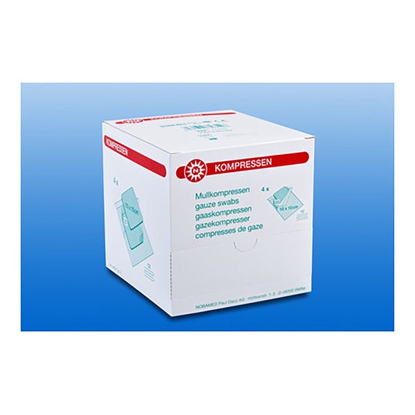 Noba Mullkompressen steril 12-lagig 4 x 20 Stück - 10 x 10 cm 4X20 St
