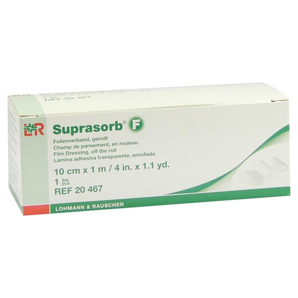 Suprasorb F Folienverband transparent aufgerollt - 10 cm x 1 m 1 St
