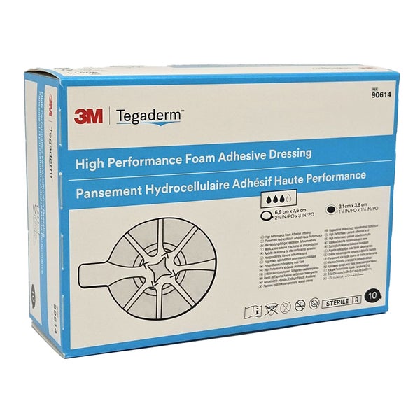 Tegaderm Foam Adhesive 6,9x7,6 cm oval 9 10 St