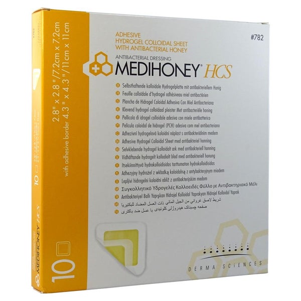 Medihoney HCS Hydrogelverband 7,2x7,2 cm 10 St
