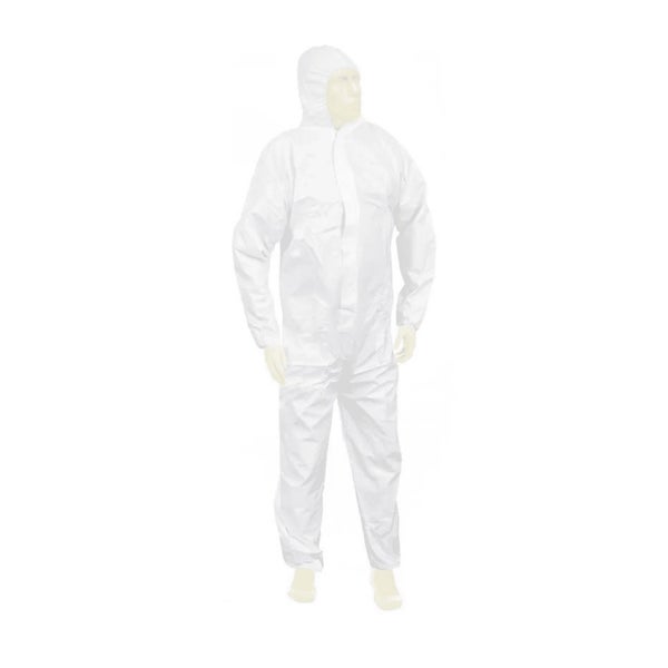 Meditrade Suavel® YETI Overall Schutzanzug, weiß – Chemikalienschutz Typ 5/6, atmungsaktiv, CE Kategorie III - Größe M 1 St