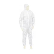 Meditrade Suavel® YETI Overall Schutzanzug, weiß – Chemikalienschutz Typ 5/6, atmungsaktiv, CE Kategorie III - Größe M 1 St