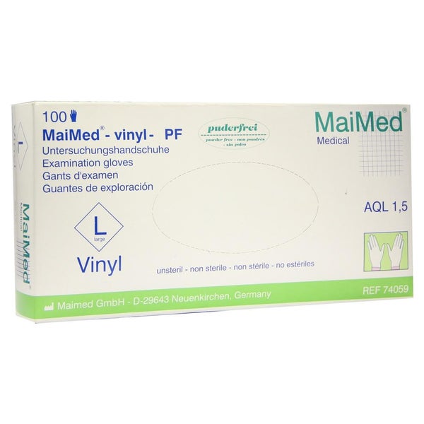 Maimed Vinyl PF Unt.Handsch.unsteril Gr. 100 St