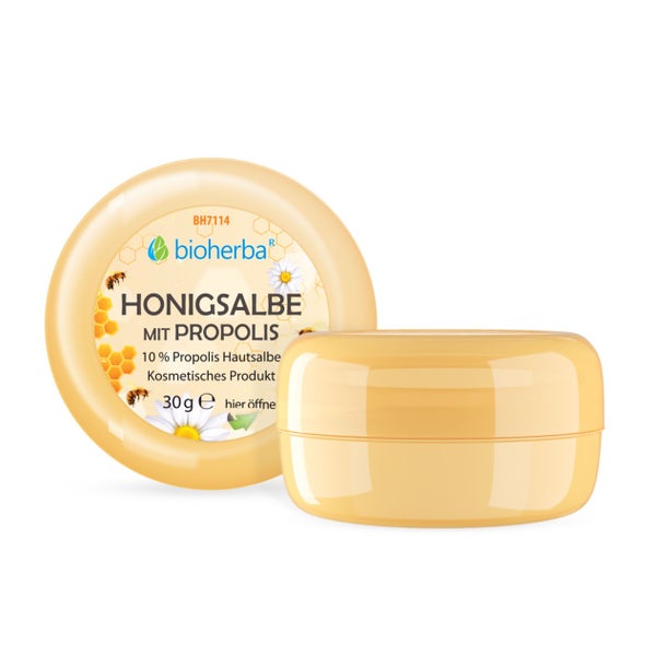 Bioherba Honigsalbe mit Propolis 10% Propolis Hautsalbe 35 g