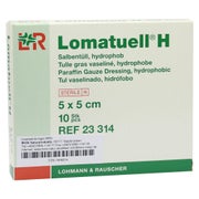 Lomatuell H Salbentüll 5x5 cm steril 10 St