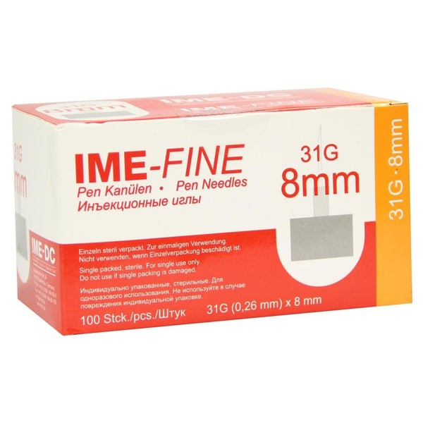Ime-fine Universal Pen Kanüle 31 G 8 mm 100 St