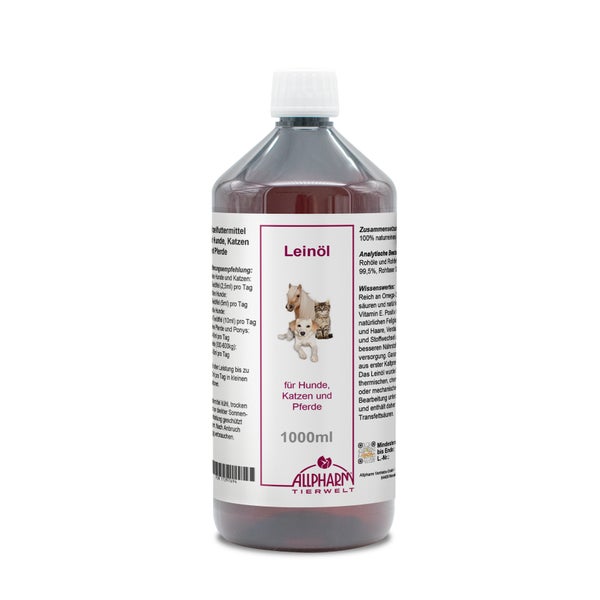 Leinöl Kaltgepresst F.haustiere und Pfer 1000 ml