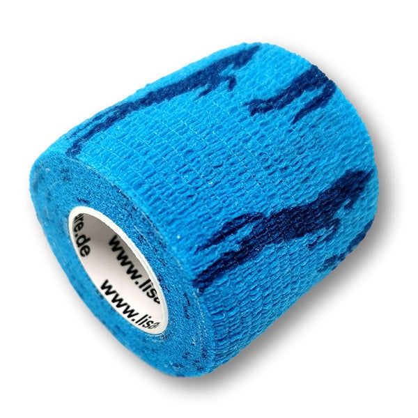 LisaCare selbstklebender Verband - Pferde Blau - 5cm x 4,5cm 1 St