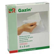 Lohmann & Rauscher Gazin Mullkompresse steril, 8- fach,  5 x 2 Stück - 5 x 5 cm 5X2 St