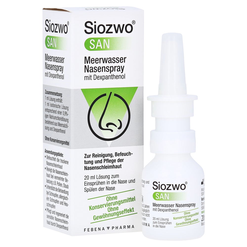 Siozwo SAN Meerwasser Nasenspray m.Dexpa 20 ml