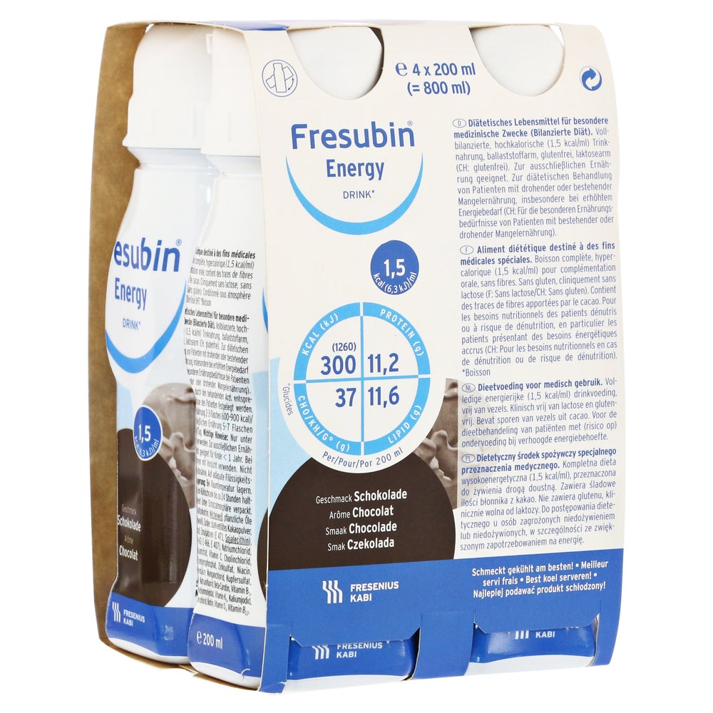 Fresubin Energy Drink Schokolade Trinkfl 4X200 ml