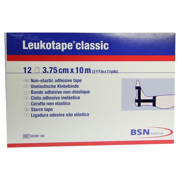 Leukotape Classic 3,75 cmx10 m schwarz 12 St