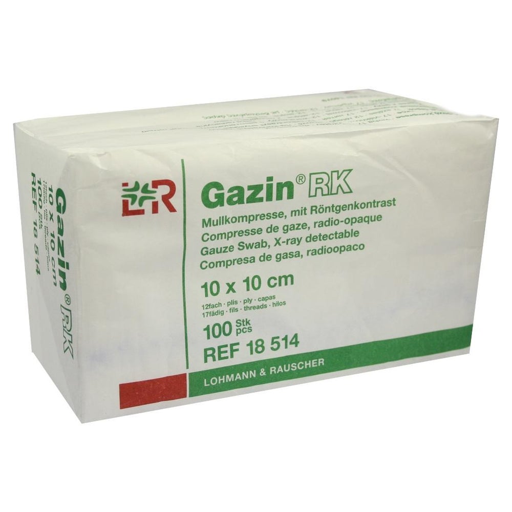 Gazin Mullkompressen 10x10 cm unsteril 12fach 100 St