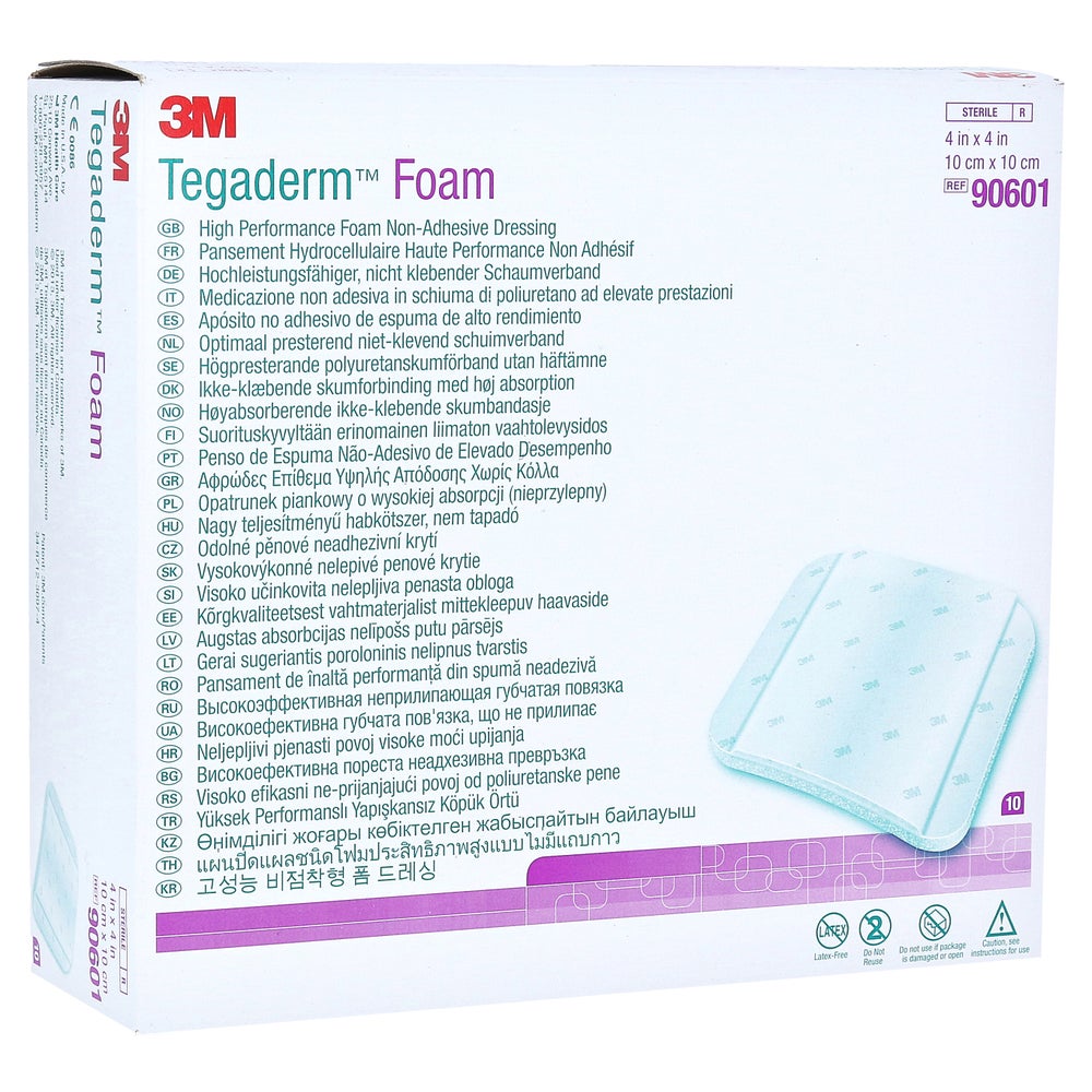 Tegaderm 3M Foam n.klebend 10x10 cm 9060 10 St