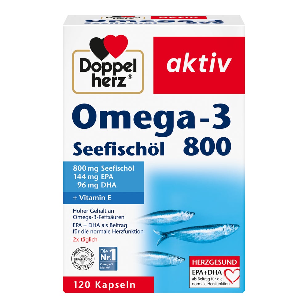 Doppelherz Omega-3 800 Seefischöl 120 St