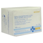 Schlitzkompressen Vlies 7,5x7,5 cm unste 100 St