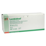 Produktabbildung: Lohmann & Rauscher Lenkideal Idealbinde, dauerelastisch, ohne Verbandklammern, weiß - 1 Packung = 10 Stück, lose im Karton, Maße: 10 cm x 5 m 10 St