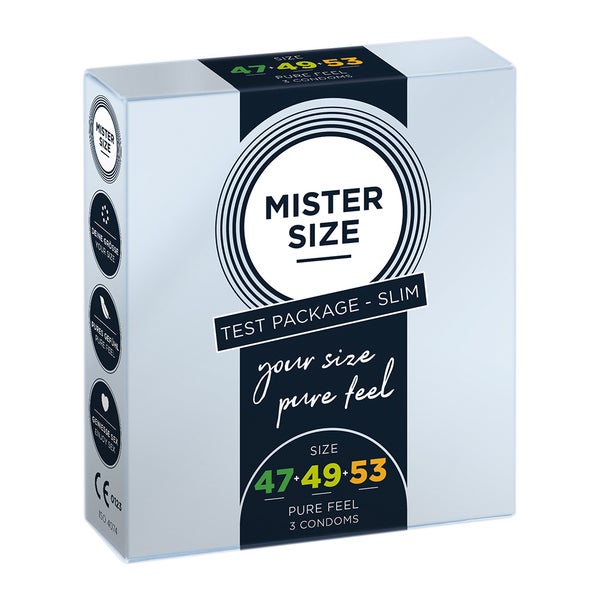 Mister Size «Slim (47-49-53)» Anprobierpackung - Maßkondome (3 Kondome) 3 St