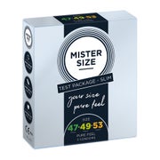 Produktabbildung: Mister Size «Slim (47-49-53)» Anprobierpackung - Maßkondome (3 Kondome) 3 St