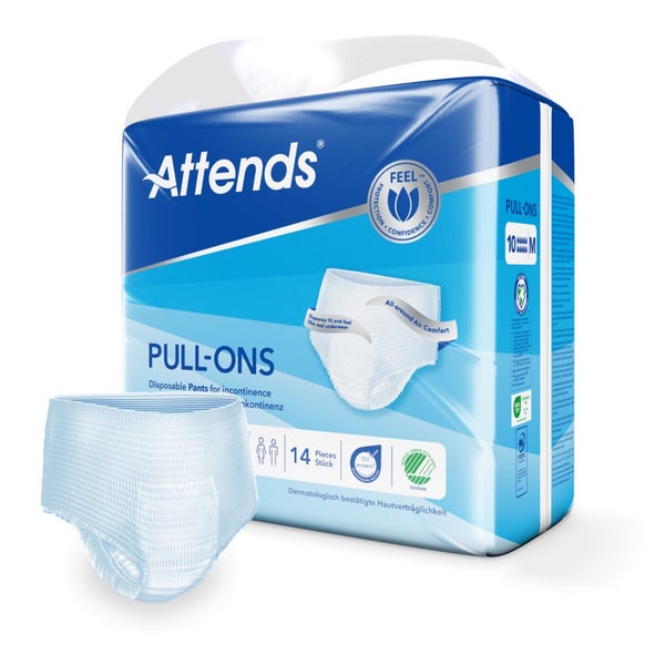 Attends Pull-Ons 10 Medium, 80 - 110 cm Hüftumfang 4X14 St