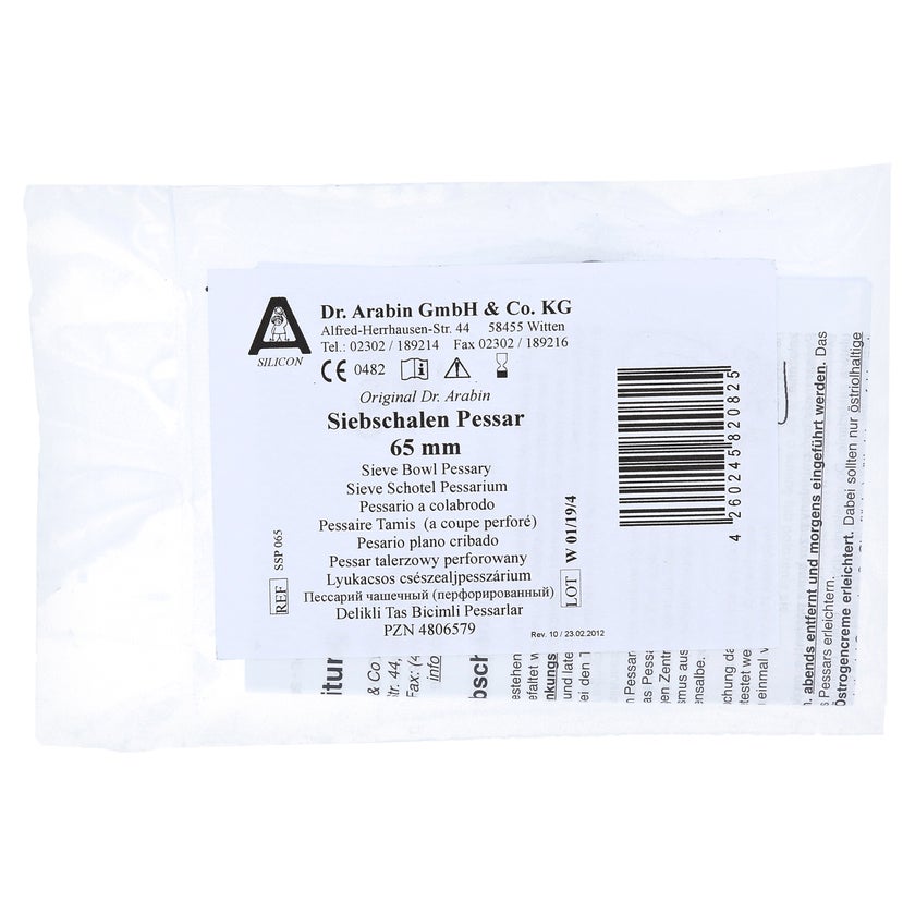 Arabin Siebschalen Pessar Silicon 65 mm 1 St online kaufen | DocMorris