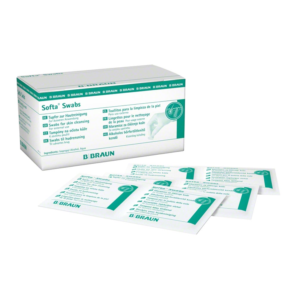 B. Braun Softa Swabs 65 x 30 mm Alkoholtupfer zur Hautreinigung 100 St
