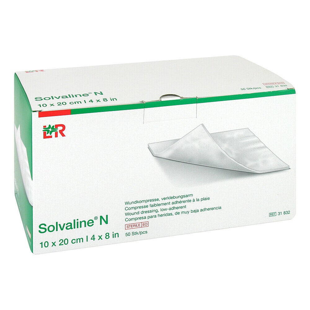 Solvaline N Kompressen 10x20 cm steril 50 St
