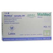 MaiMed® sensitiv PF Einmalhandschuhe, Latex, puderfrei 100 Stck. - M 100 St