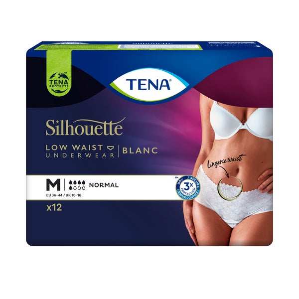 TENA Silhouette Normal M blanc 6X12 St